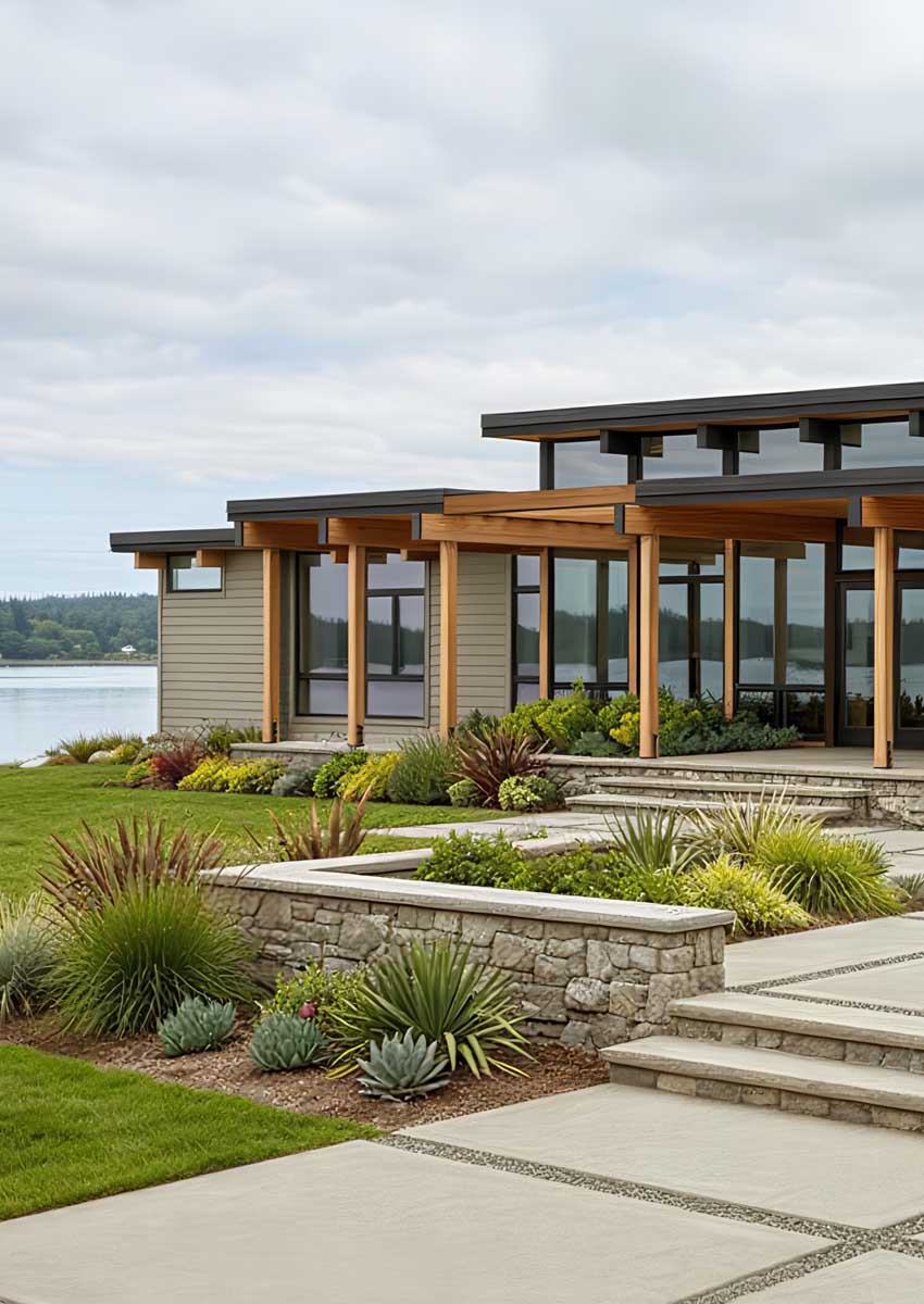 Modish Lakehouse Vertical