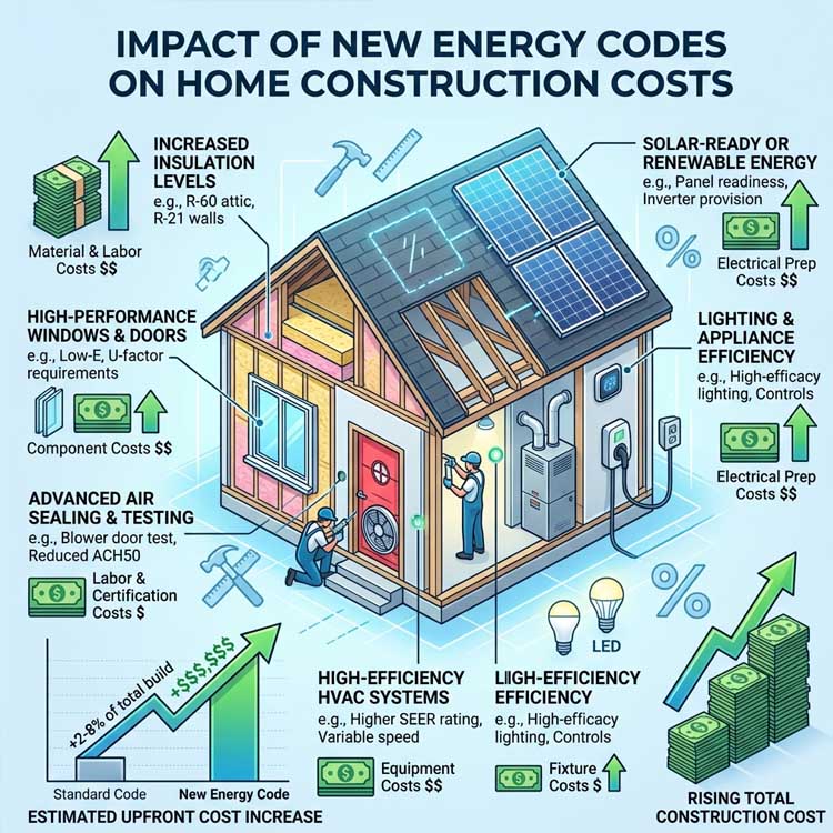 The cost of building codes on new construction
